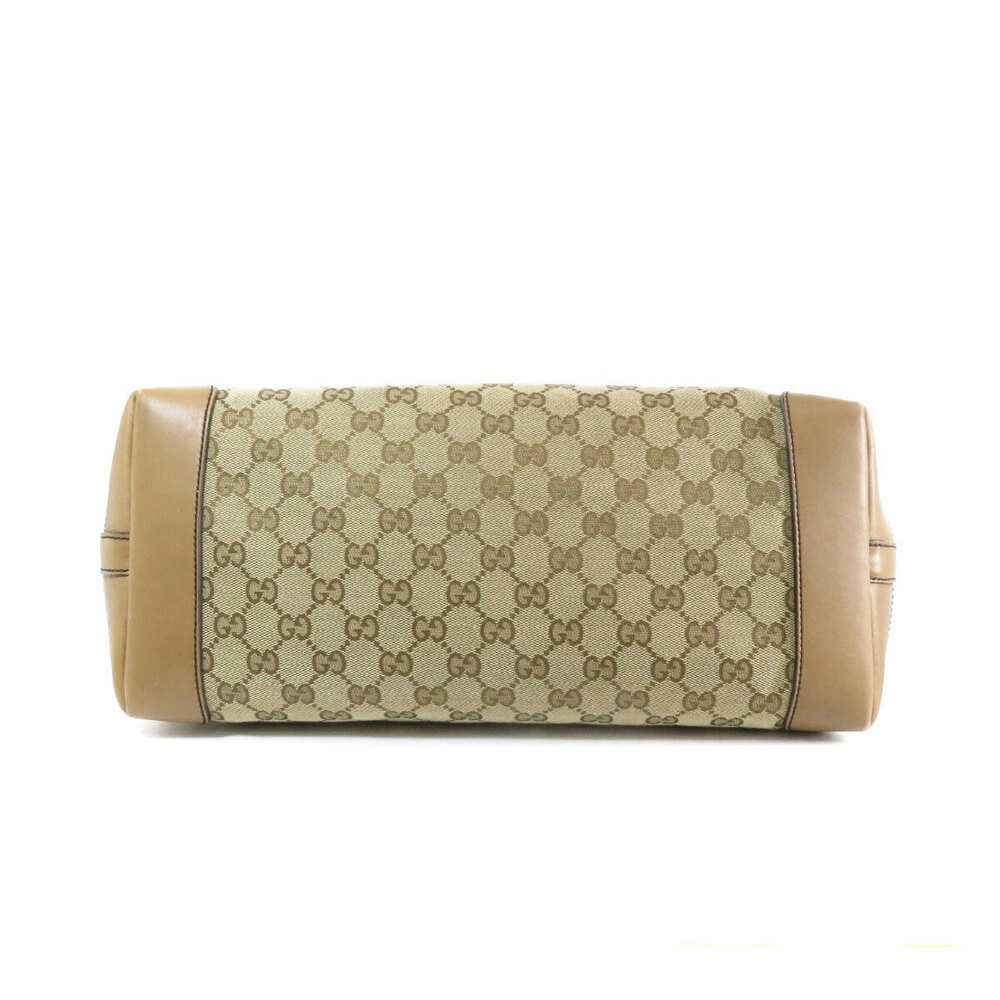 Gucci Craft GG Canvas Tote Shoulder Bag Tan Brown - Picture 4 of 11